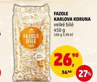 Fazole bílé Karlova Koruna