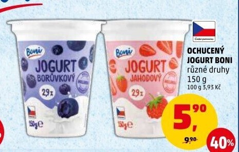Jogurt ochucený Boni