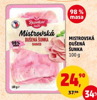 Mistrovská dušená šunka Řezníkův talíř