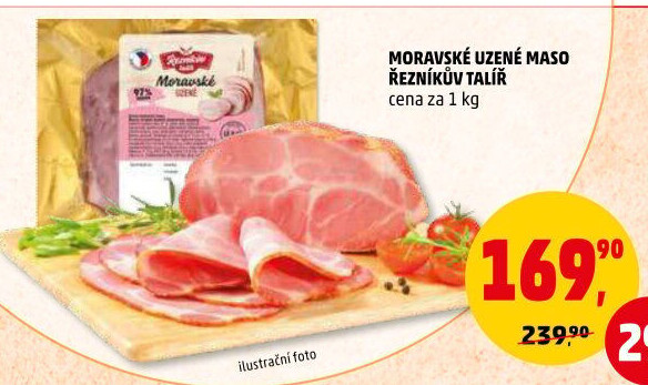 Moravské maso uzené Řezníkův talíř