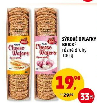 Oplatky sýrové Brick