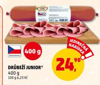 Salám drůbeží Junior Vodňanské kuře