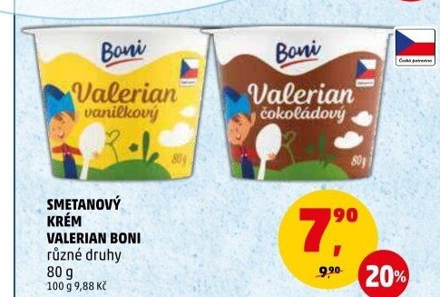 Smetanový krém Valerian Boni