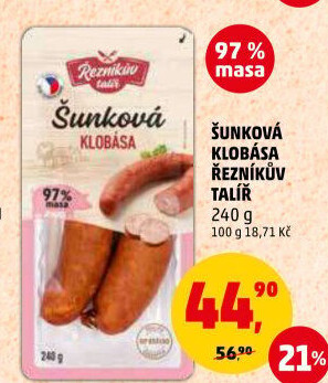 Šunková klobása Řezníkův talíř