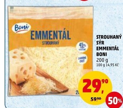 Sýr Ementál strouhaný Boni