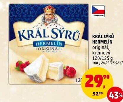 Sýr Hermelín Král sýrů