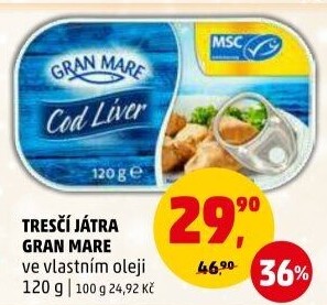 Tresčí játra v oleji Gran Mare