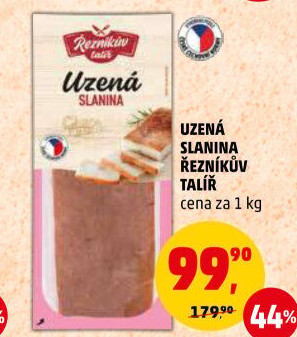 Uzená slanina Řezníkův talíř