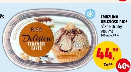 Zmrzlina ve vaničce Delizioso Rios