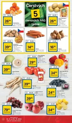 akční leták Tesco 19.12.2022-24.12.2022