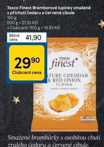Bramborové lupínky Tesco Finest