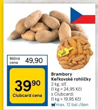 Brambory Keřkovský rohlíček