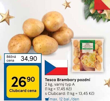 Brambory pozdní A Tesco