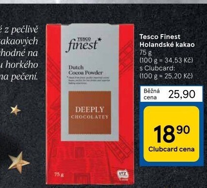 Kakao holandské Tesco Finest