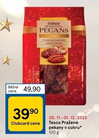 Ořechy pekanové pražené v cukru Tesco