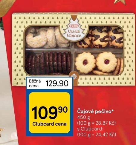 Pečivo čajové Klasa Pekárny a cukrárny Klatovy