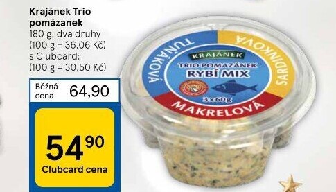 Pomazánky Trio Krajánek