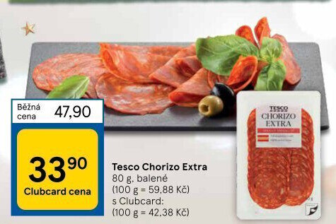 Salám Chorizo Tesco