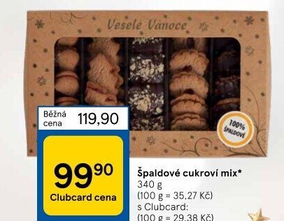 Špaldové cukroví