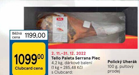 Šunka Serrana Tello Paleta - dárkové balení