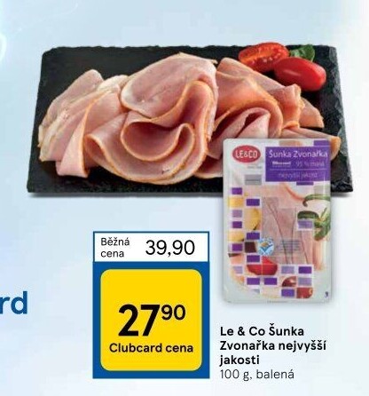 Šunka Zvonařka nejvyšší jakosti LE&amp