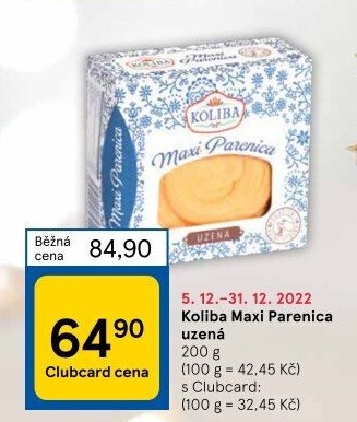 Sýr Parenica Koliba Bystřice pod Hostýnem