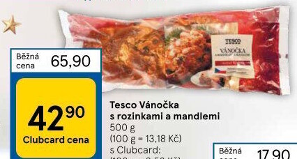 Vánočka Tesco