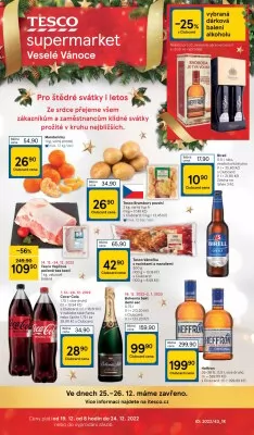 akční leták Tesco 19.12.2022-24.12.2022
