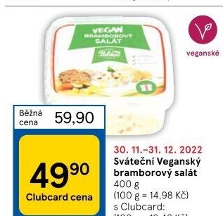 Bramborový salát Vegan Lahůdky Palma