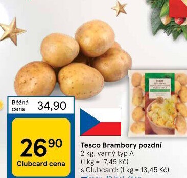 Brambory pozdní A Tesco