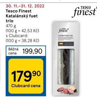 Katalánský fuet trio Tesco Finest