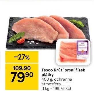 Krůtí prsní řízky Tesco