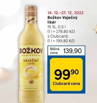 Likér vaječný Božkov