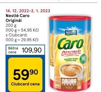 Nápoj instantní obilninový Caro Original Nestlé