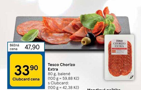 Salám Chorizo Tesco