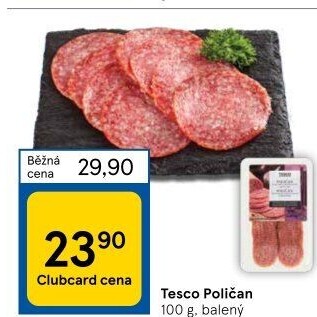 Salám Poličan Tesco