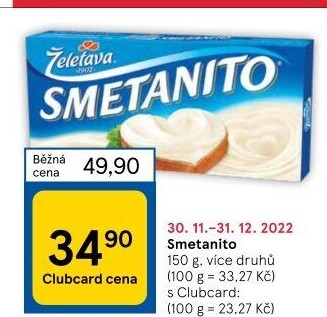 Sýr tavený Smetanito Želetava