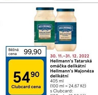Tatarská omáčka delikátní Hellmann'