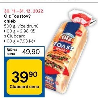 Toustový chléb Ölz