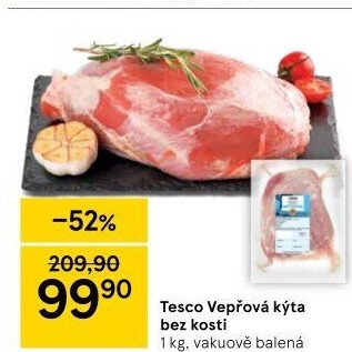 Vepřová kýta bez kosti Tesco