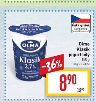 Bílý jogurt Klasik Olma