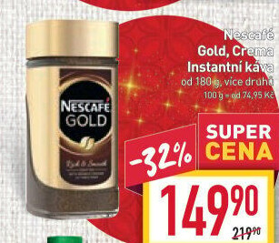 Instantní kávy Nescafé Gold
