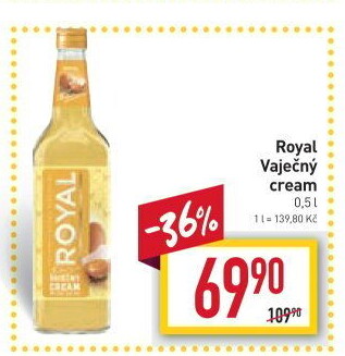 Likér vaječný cream Royal