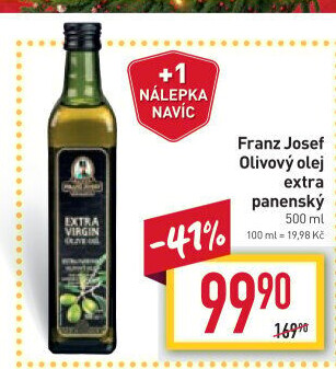 Olivový olej extra panenský Exclusive Franz Josef Kaiser