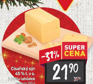 Sýr Císařský 45%