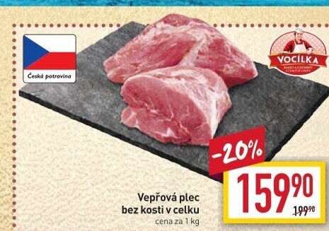 Vepřová plec bez kosti Vocílka