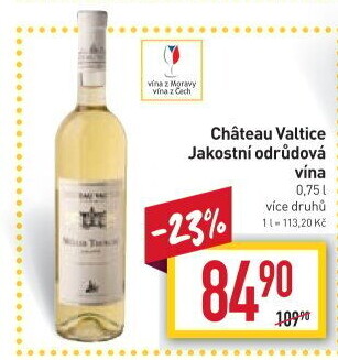 Vína Chateau Valtice