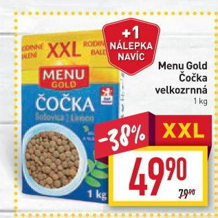 Čočka velkozrnná Menu Gold