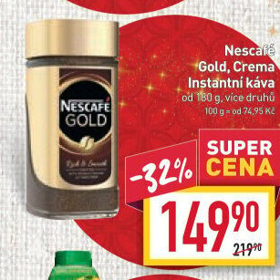 Instantní kávy Nescafé Gold