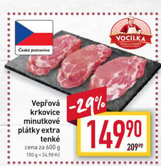 Vepřová krkovice bez kosti Vocílka